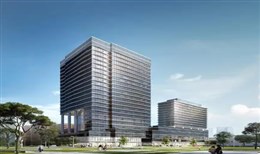 云薈大廈OA500網(wǎng)絡(luò)地板順利完工