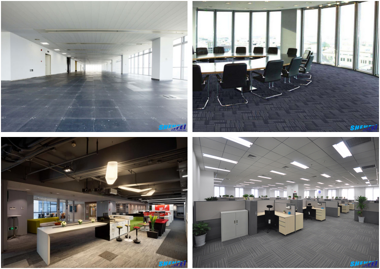 OA600網(wǎng)絡架空地板安裝效果